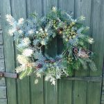 modern christmas wreath