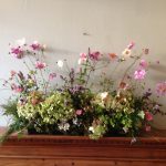 mantelpiece flowers