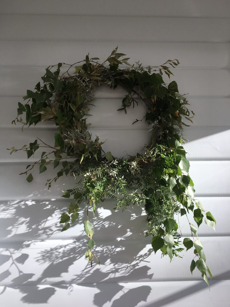 foliage wreath natural florist